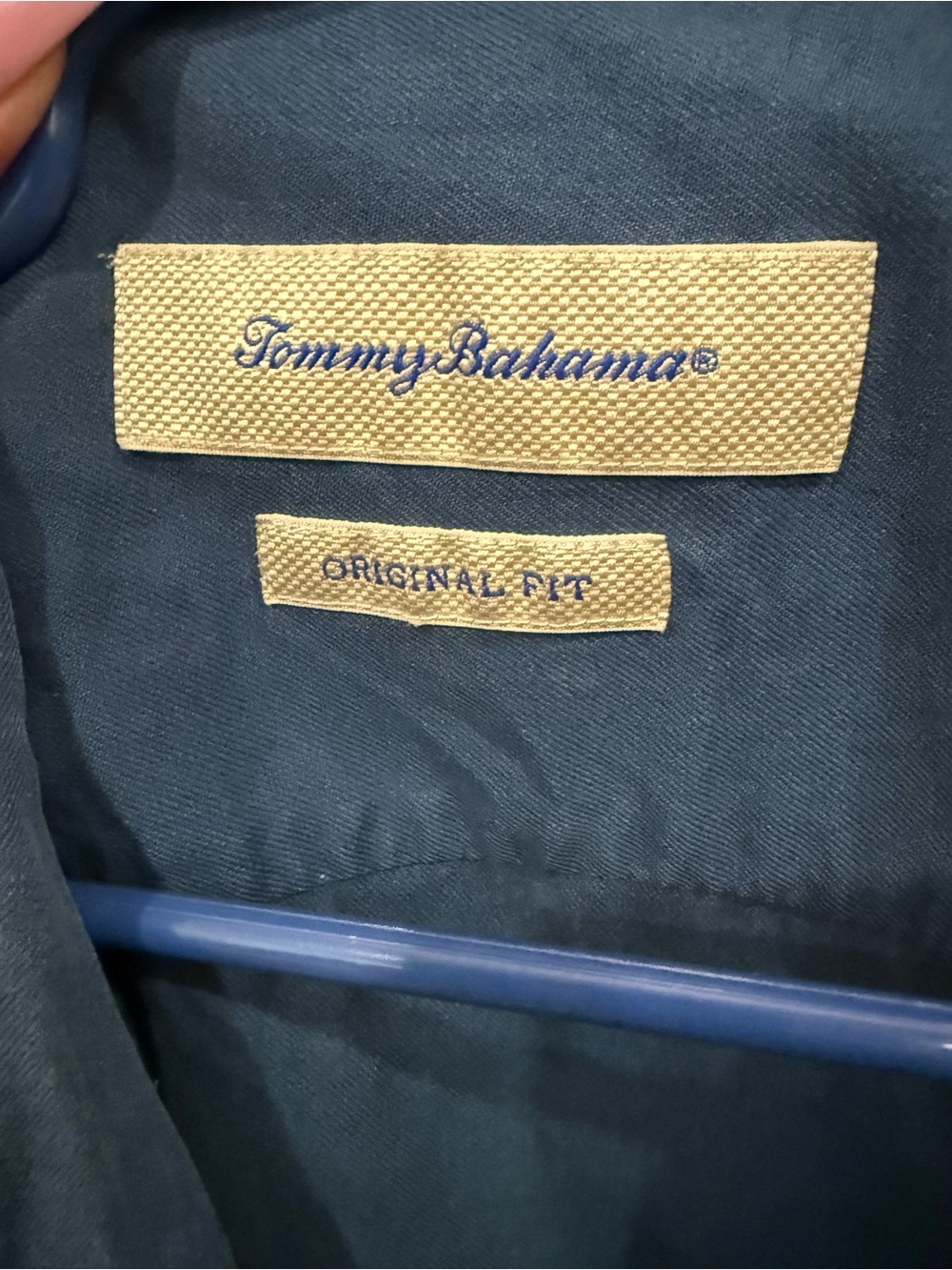 Tommy Bahama 100% Silk Hawaiian Camp Shirt Blue Tropical Floral Men’s Large - Picture 3 of 4